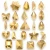 Import Multi Shapes Flat Back Mine Gold Other Nail Supplies Rhinestone from China
