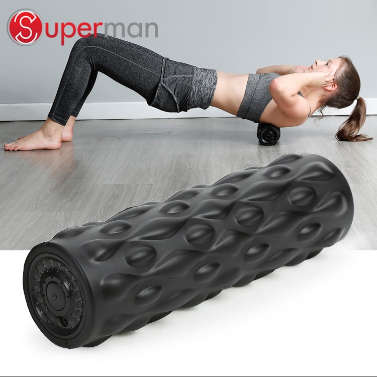 Muti-function Electric Vibrating Foam Roller Yoga/4 Speed Vibrating Massage Roller