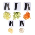 Muti function plastic 3-blade spiralizer fruit salad slicer for vegetables