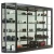 Import N375 Display Case w/4 Top Lights & Mirror Back, Tempered Interior Decoration Sliding Glass Door Showcase from China
