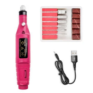 NAEQ-002 Hot Sale Portable Manicure Tool Mini Electric Nail Drill Polisher for Beauty Art DIY