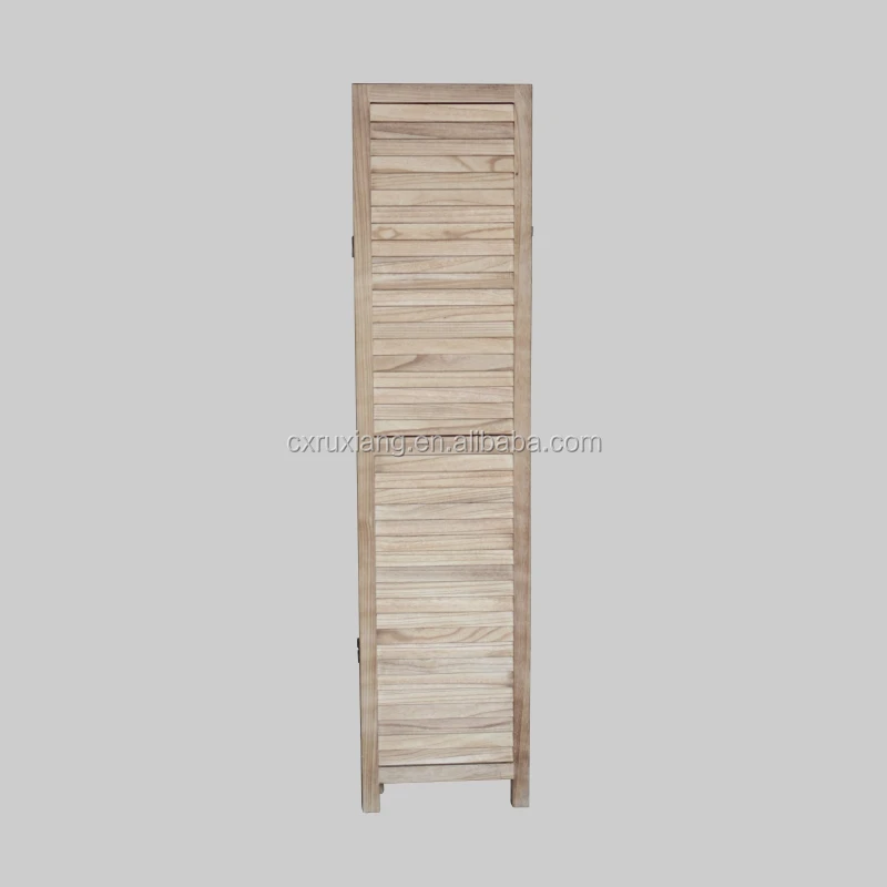 Natural 3 Panels folding  wood dining and living room partition divider designs
