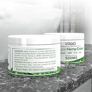 Natural Hemp Extract Pain Relief Cream 500 Mg  Relieves Inflammation