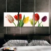 Nature Painting Pictures Beautiful Tulip Flower Canvas Wall Art Prints for Home Decor Paint by Numbers Wall Art Seven Wall Arts
