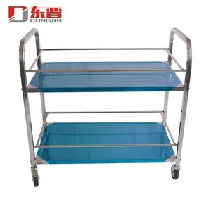 New 2 Tier Stainless Steel Surgical Saloon Medical Trolley Cart Design For Sale