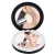Import New Arrival magnifying Compact powerbank Mirror Pocket Light up LED Makeup mirror 3000mAh Rechargeable from China