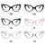 Import New Cat Eye Fancy Spectacle Prescription Optical Multicolor Eyewear Women Glasses Frames from China