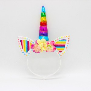 new design led headband unicorn party supplies