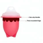 New design non stick hard boiled silicone egg cooker without shell