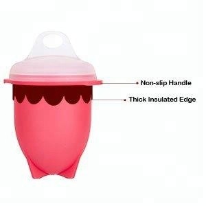 New design non stick hard boiled silicone egg cooker without shell