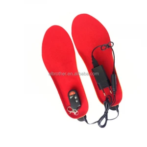 New Electric thermal Rechargeable powered Battery Heated Insoles for Shoe