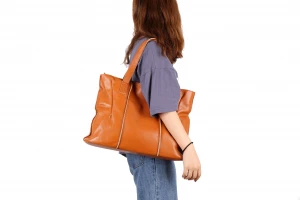 New Fashion Manufacturer Handbag Genuine Leather large Shoulder Bag Tote Bag