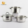 New kitchen accessories product cookware set stainless steel  fruit juice steamer pot vegetable juicer