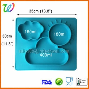 New Non-slip large Kids dinner silicone placemat