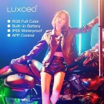 NEW P120 luxceo rgb wand light battery powered light effect underwater photo tv 4ft rgb tube APP control photography rgb tube