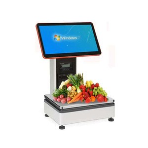New PC Based Scale POS System 15.6inch Single Screen Cash Register Retail Balance with Thermal Printer All in One