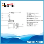 New product Acrylic Aquariums,clear acrylic fish tank with LED light