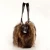Import New Product Genuine Cow Leather Bag with Raccoon Fur for Fashionable Ladies with Competitive Price Fur Bag from China