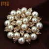 New Product  Pearl Rhinestone Crystal Vintage Flower Brooch Pin Brooches