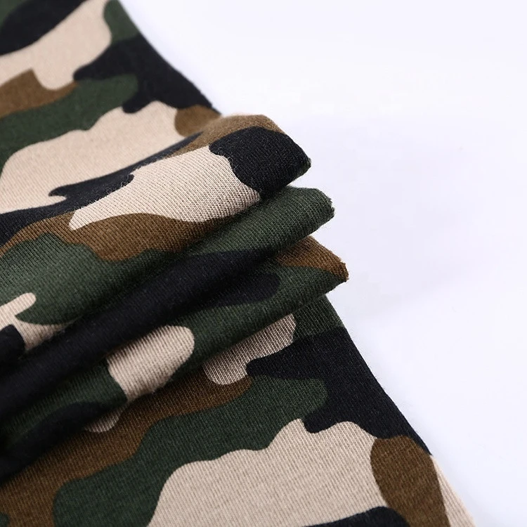 Newest design antistatic antibacterial and 96 cotton 4 spandex cheap camouflage fabric