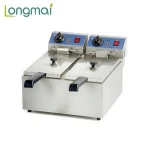Newest high-efficiency energy saving 6L stainless steel commercial deep electric fryer for food frying