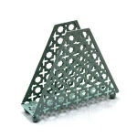 Nickel Plating Iron Stylish Decorative Metal Napkin Holders
