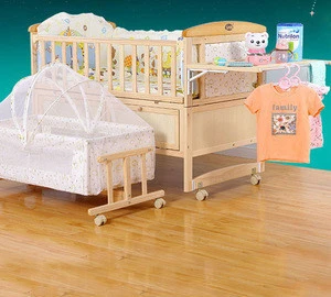 No painted hot selling solid wooden baby cirb/baby cot/baby infant bed