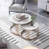 Nodic new style marble coffee table small houehould tea table hotel modern simple round table