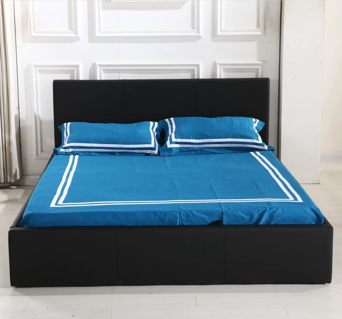 Nordic fabric bed simple modern 1.8 m removable and washable soft bed double master bedroom bed