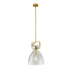 Nordic Fancy Antique Industrial Chandelier Pendant Light with Clear Glass Home Lighting Modern Led Lamp