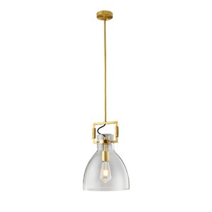 Nordic Fancy Antique Industrial Chandelier Pendant Light with Clear Glass Home Lighting Modern Led Lamp