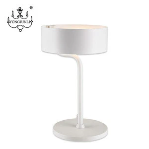 Nordic fashion aluminum round decor indoor lighting reading room kids study led table lamps