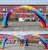 Import OEM customized inflatable arches advertising rainbow arch inflatable event tent outdoor from China