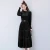 Import OEM manufacture Women Long Sleeve Curve Hem stand neck Winter Bodycon Velvet Dress High Quality Gold Velvet Ladies Casual Dress from China