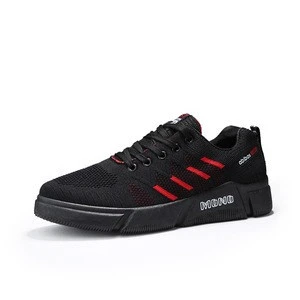 OEM Wholesale Fashion Breathable Lace-up Non-slip Men Stock Sneakers Shoes
