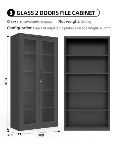 Buy Office Table With Double Drawer Filing Cabinets For Kitchen Steel ...