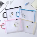 Offices supplies travel transparent nylon file folder document bag waterproof
