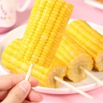 Open bag ready-to-eat fruit sweet corn meal replacement vacuum corn