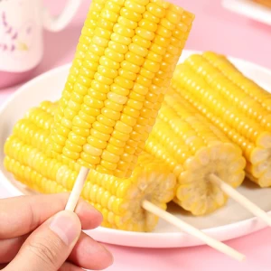 Open bag ready-to-eat fruit sweet corn meal replacement vacuum corn