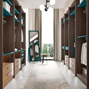OPPEIN wood melamine walk-in closet wardrobe models