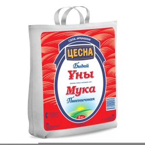 Organic Food First Grade Tsesna Wheat Baking Flour for Cooking Natural Cake Flour Bag Packaging from KZ 15 % Max. Moisture