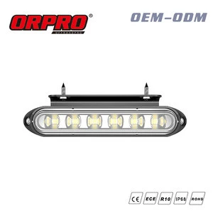 ORPRO  18W 5.6 inch led warning lamp with amber red led strobe light for emergency vehicle