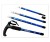 Import Outdoor 4 Sections 55-110cm 6061 Aluminum Trekking Poles Adjustable Ultralight Nordic Cane Walking Stick from China