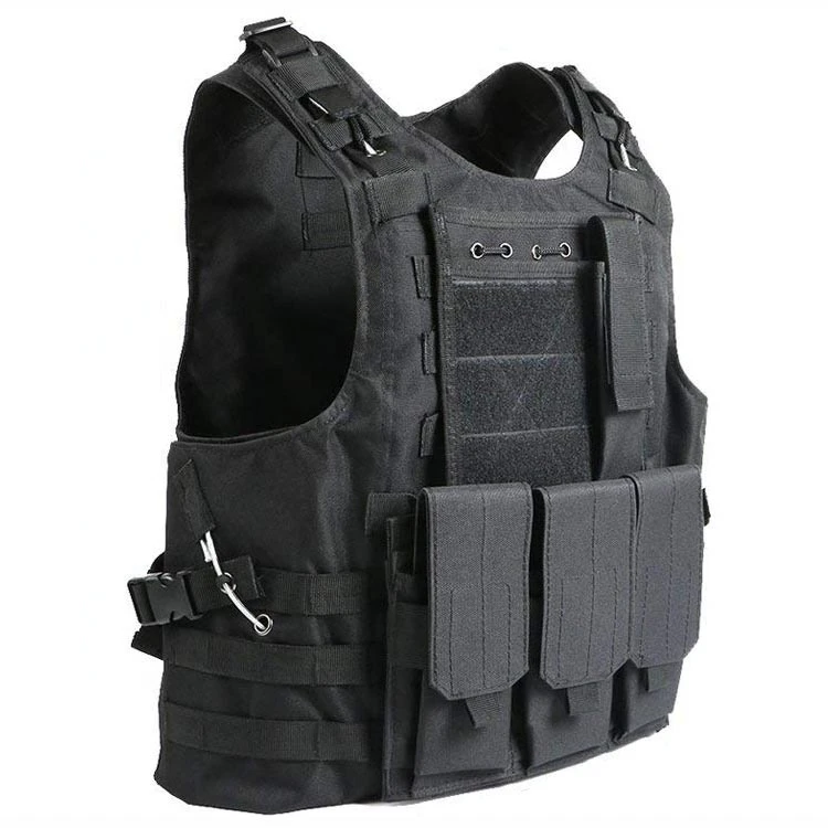 Outdoor Black Breathable Army Man Hunting Military Tactical Vest
