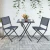 Import outdoor furniture cafe mini portable folding chair cast aluminum outdoor furniture from China