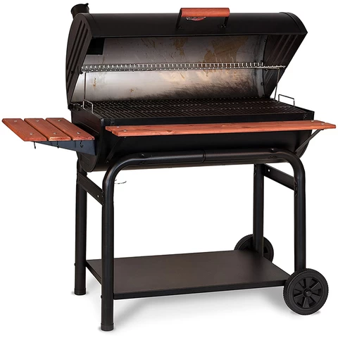Outdoor Garden Iron Barbecue Grill Portable Charcoal bbq Grills Smoker With Wheels  Charcoal Grill
