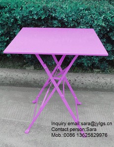 Outdoor Garden Metal Square Folding Table