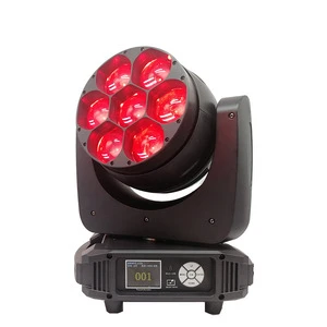 Outdoor High Power 40W 7PCS RGBW 4IN1 dmx mini  Spot Wash Zoom Bee Eye light beam moving heads LED for stage lighting  Disco DJ
