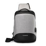 Oxford USB Charging Chest Sling Bag