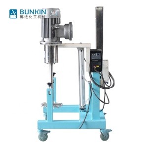 paint disperser machine with pneumatic lifting